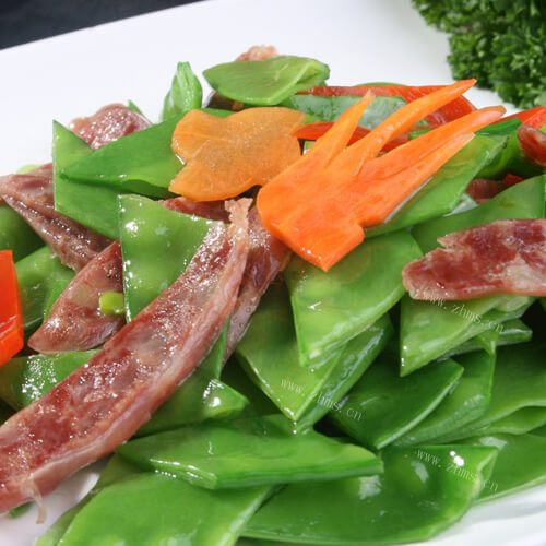 荷兰豆炒腊肠
