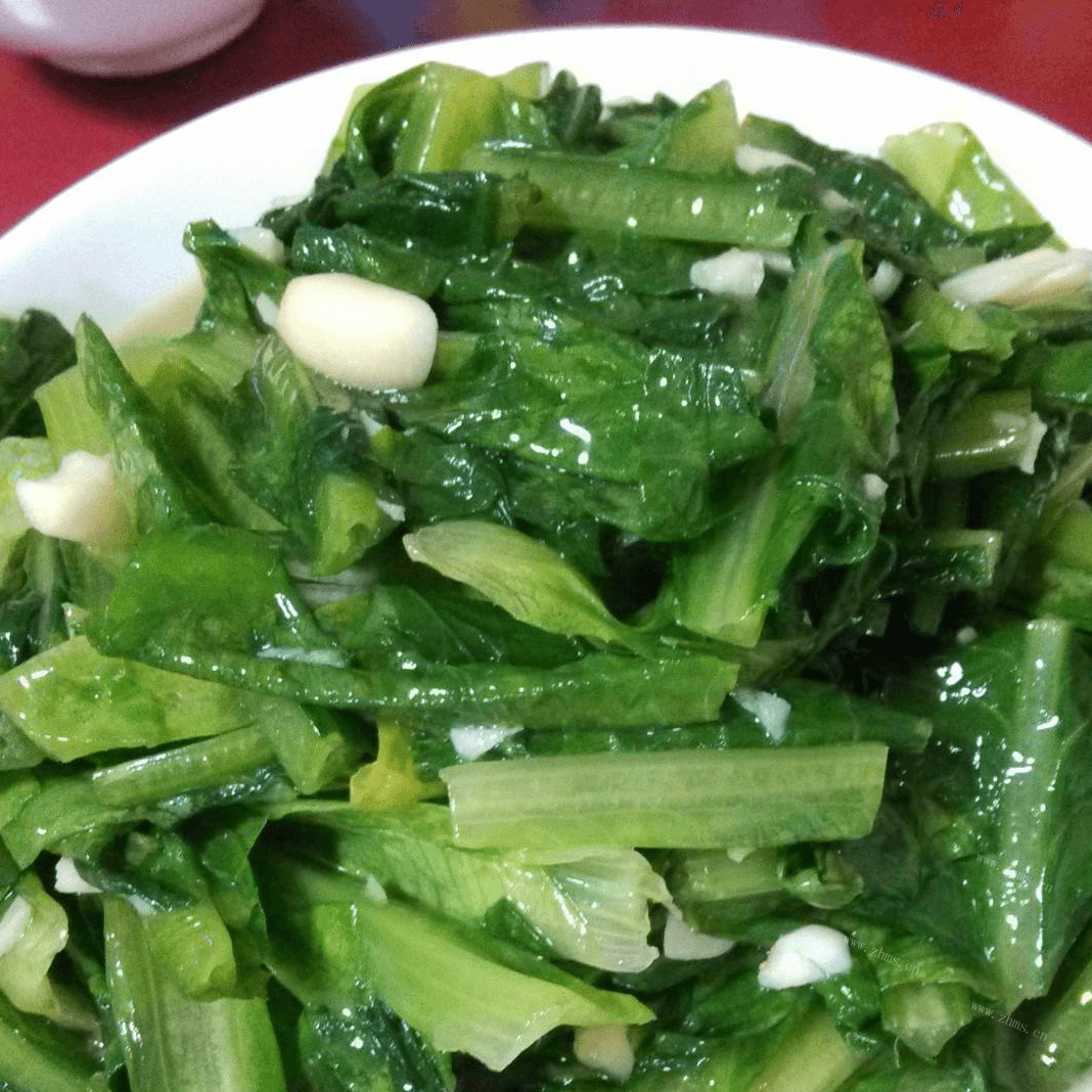 自己做的蒜蓉油麦菜