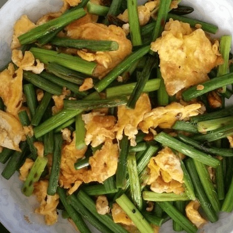 家常菜蒜薹炒鸡蛋