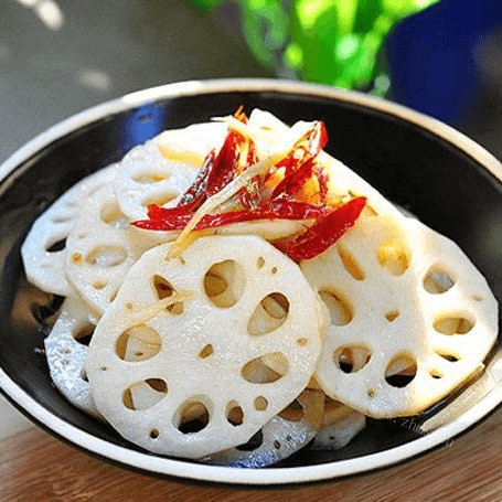 家常菜珊瑚藕片