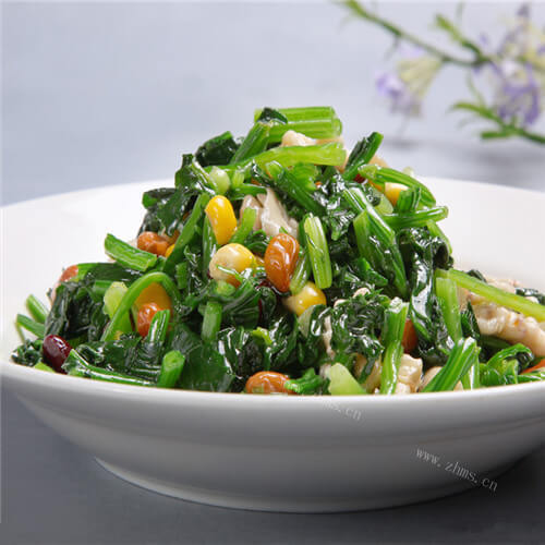 凉拌菠菜