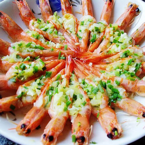 蒜蓉蒸虾