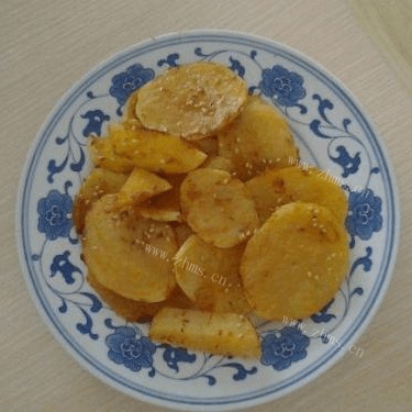 自己做的烤土豆片