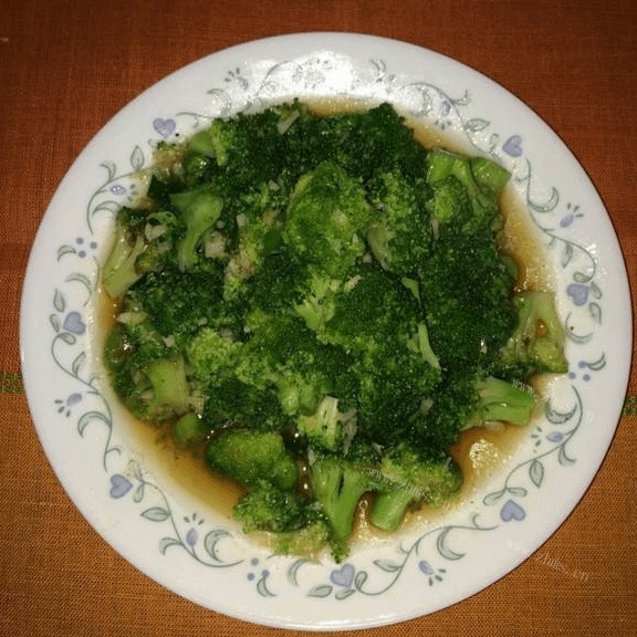 家常菜清炒西兰花做法图解5)