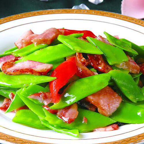 荷兰豆炒腊肠