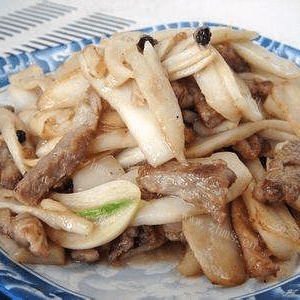 超级简单的蘑菇炒肉