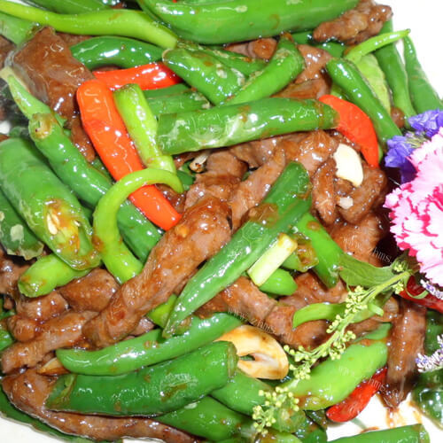 青椒炒牛肉