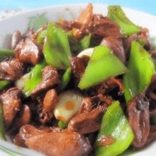 尖椒炒鸡心