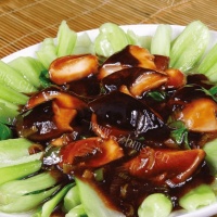 家常菜香菇上海青