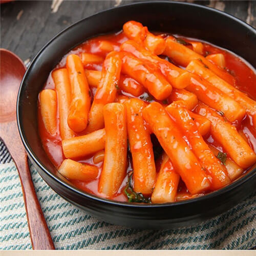 美味的韩式炒年糕