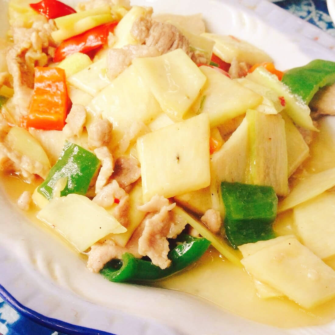 美味茭白干煮肉