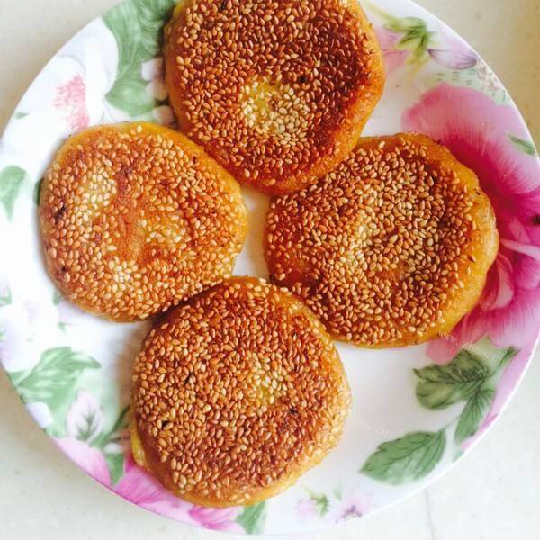 美味的香甜糯米饼