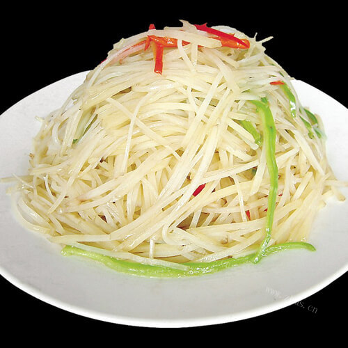 家常青椒土豆丝