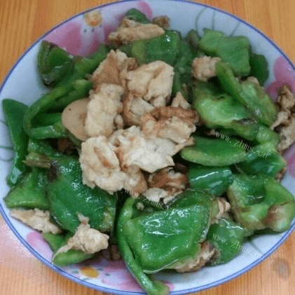家常菜鸡蛋炒青椒