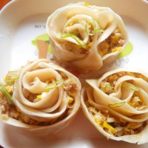 高颜值玫瑰蒸饺