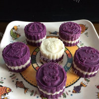 香甜紫薯山药糕