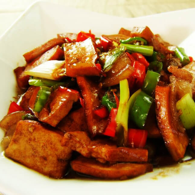 清炒牛脸肉炒豆干