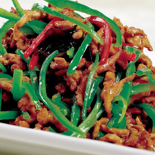 小菜肴小青椒炒肉丝