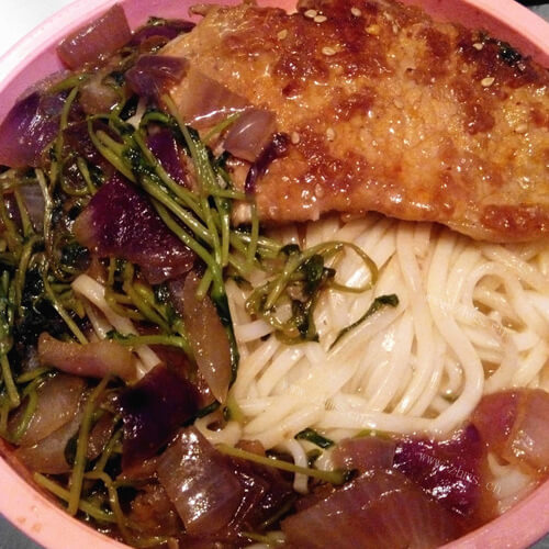 秘制龙利鱼浇面