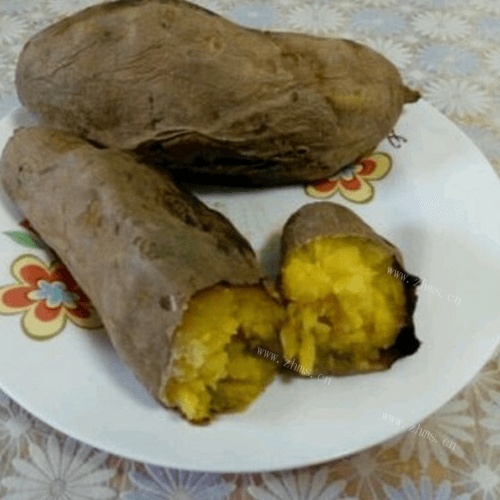 锡纸烤红薯