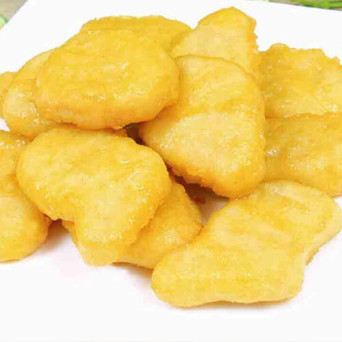 美味的油炸鸡块