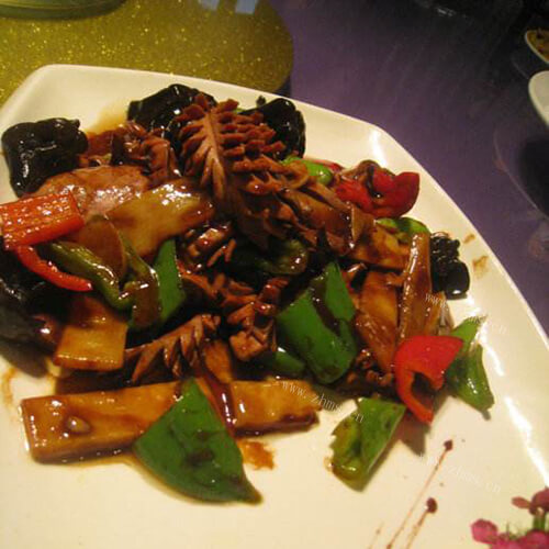 香软鲜嫩酸辣韭黄腰花