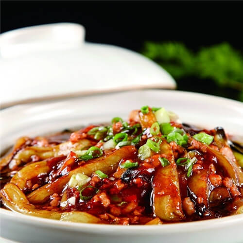 美味砂锅肉末茄子