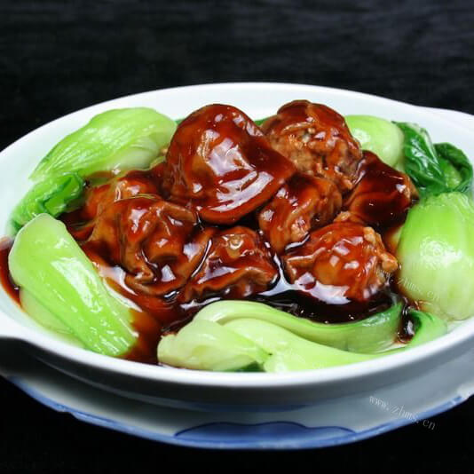 美味的面筋塞肉