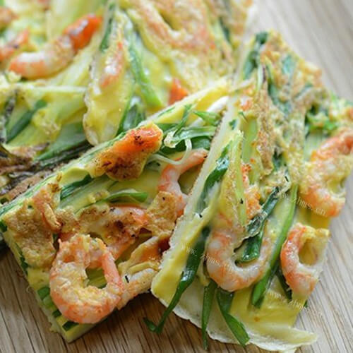 特色风味韩式海鲜葱饼