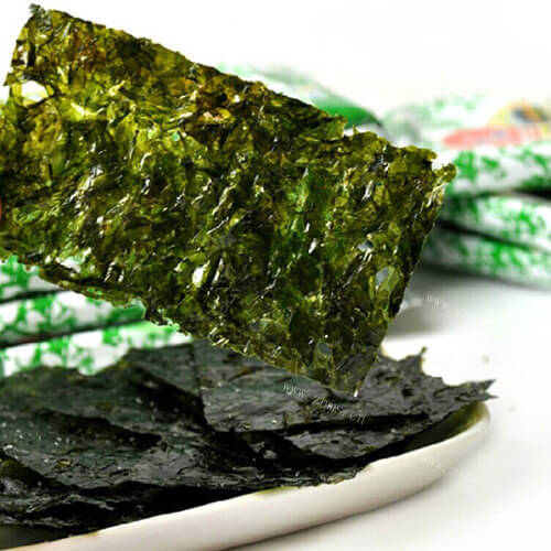 美味的电饭煲烤紫菜片