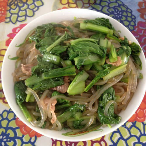 好吃的粉条炒肉