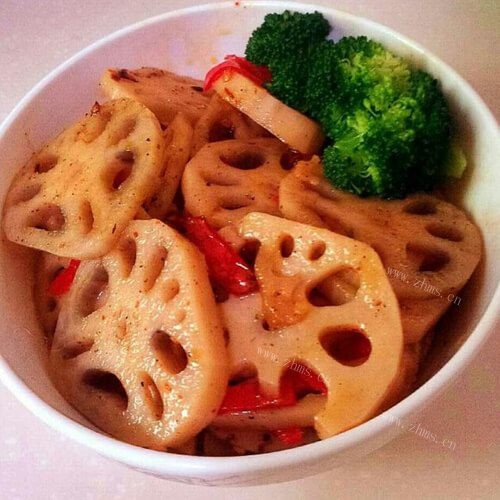 美味的麻辣藕片