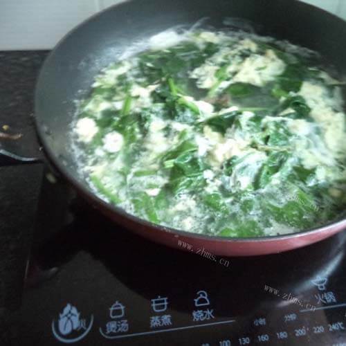 菠菜鸡蛋汤做法图解10)