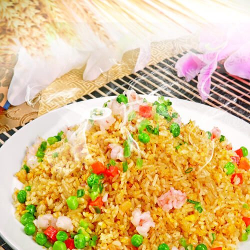 美味的什锦泡菜炒饭