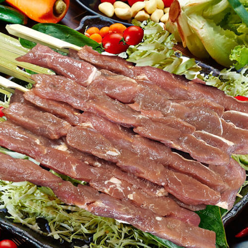 好吃的猪肉串