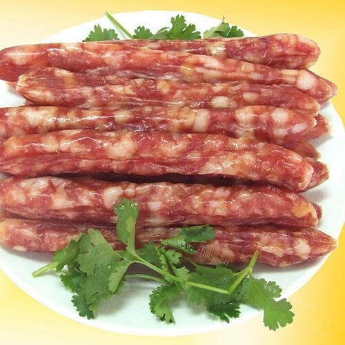 好吃的黑胡椒猪肉肠
