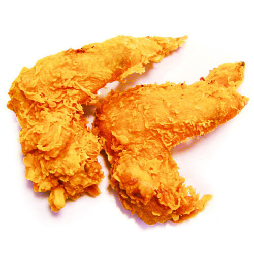 美味的蒜香炸鸡中翅