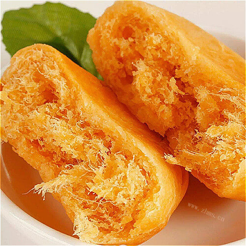 香喷喷的金丝肉松饼