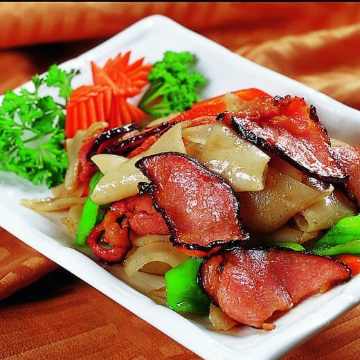 好吃的黄瓜炒高粱饵块