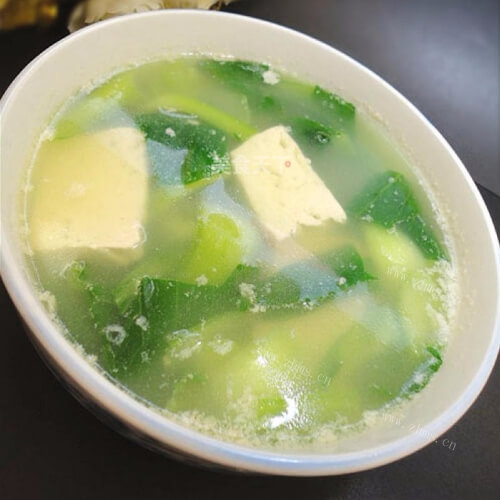 青菜豆腐汤