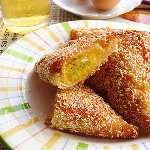 美味鸡蛋芝士吐司饺
