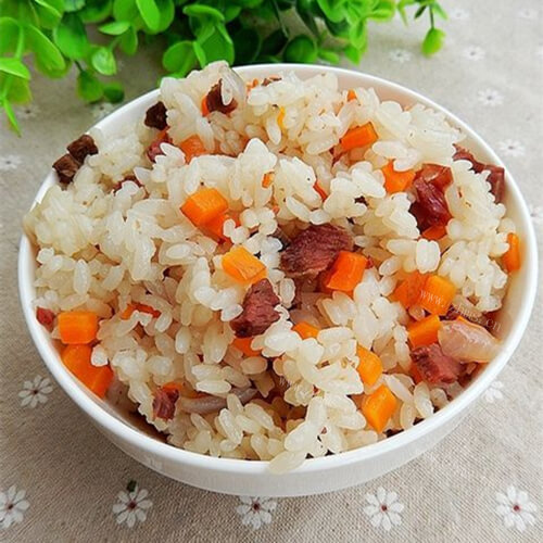 胡萝卜羊肉烩饭
