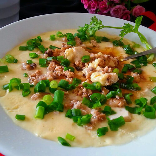 嫩滑蒸豆腐蛋羹