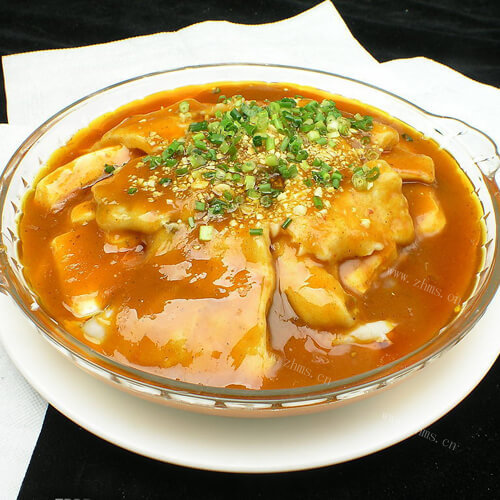 鲜嫩的鸡汤豆腐