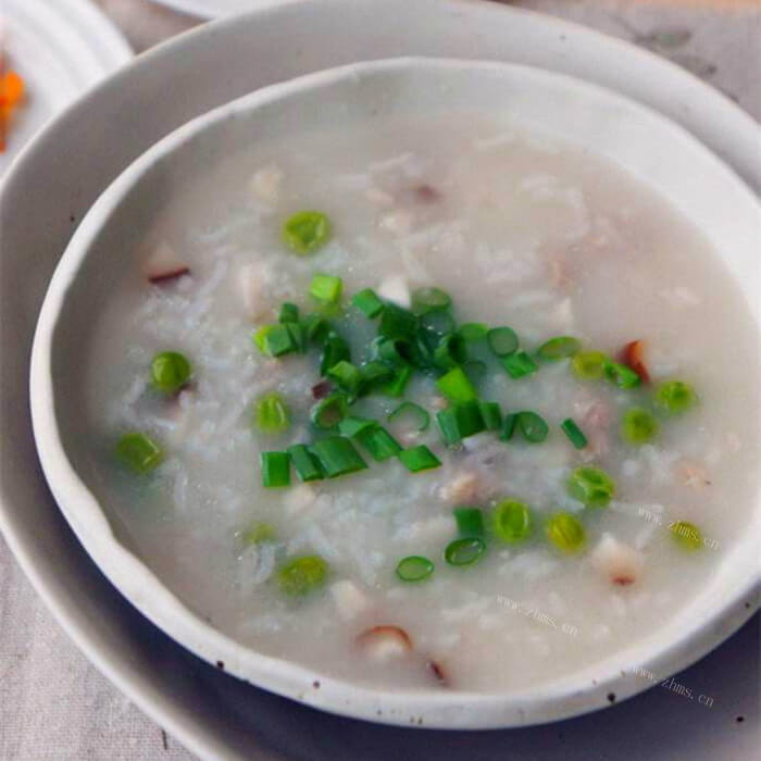 味美香菇瘦肉菜粥