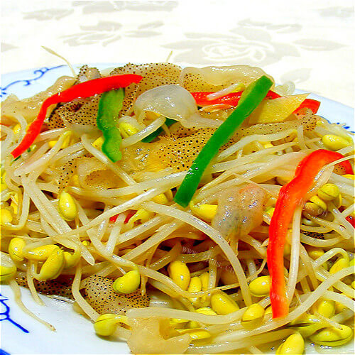 炒黄豆芽