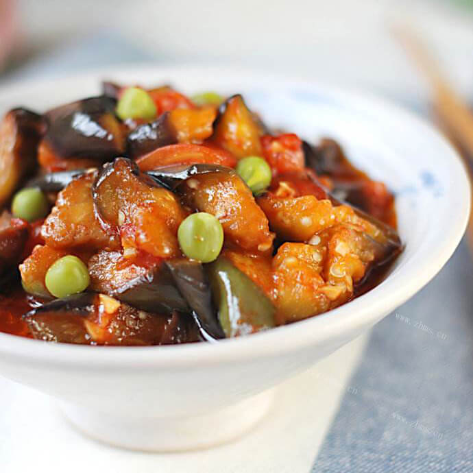 美味辣炒茄腿