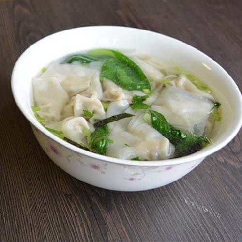 百变菠菜鲜肉清汤馄饨