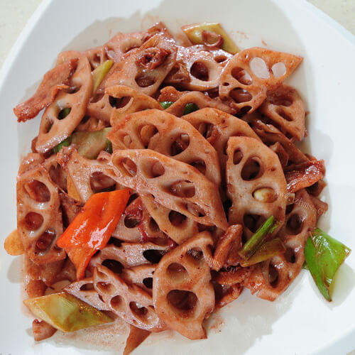 香脆孜然炒藕片