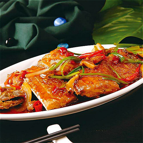 美味的家常烧带鱼